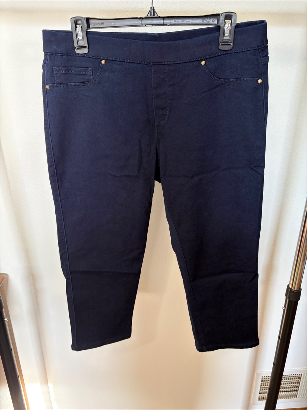 Faded glory dark navy blue  capri denim jeggings